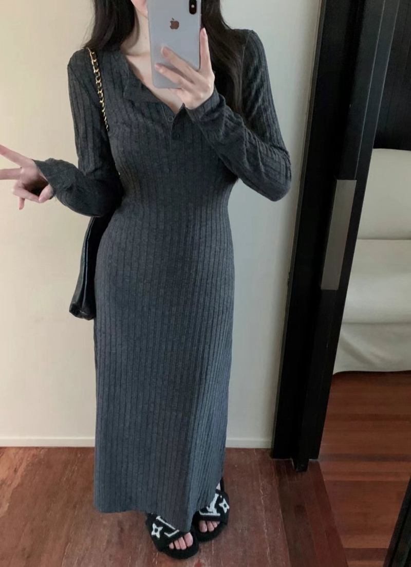 ETEMOY韓國直郵東大門實拍女裝新款時尚熱賣24秋冬休閑連衣裙ETEMOY連衣裙