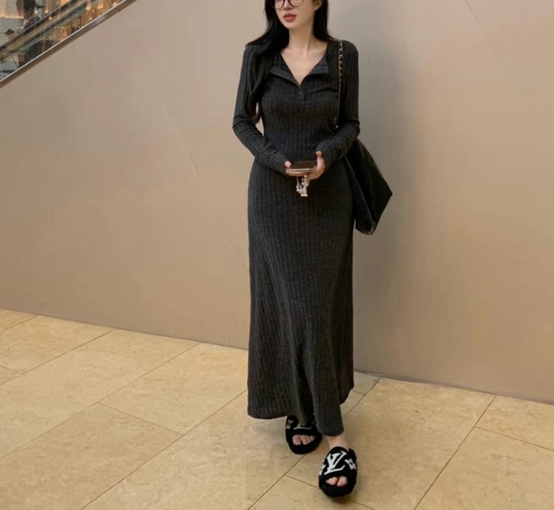 ETEMOY韓國直郵東大門實拍女裝新款時尚熱賣24秋冬休閑連衣裙ETEMOY連衣裙圖色2