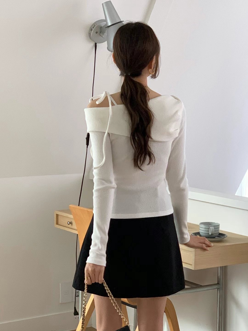 MAYONEZ韓國直郵東大門實拍女裝新品人氣休閑推薦熱賣長袖T恤MAYONEZ長袖T恤
