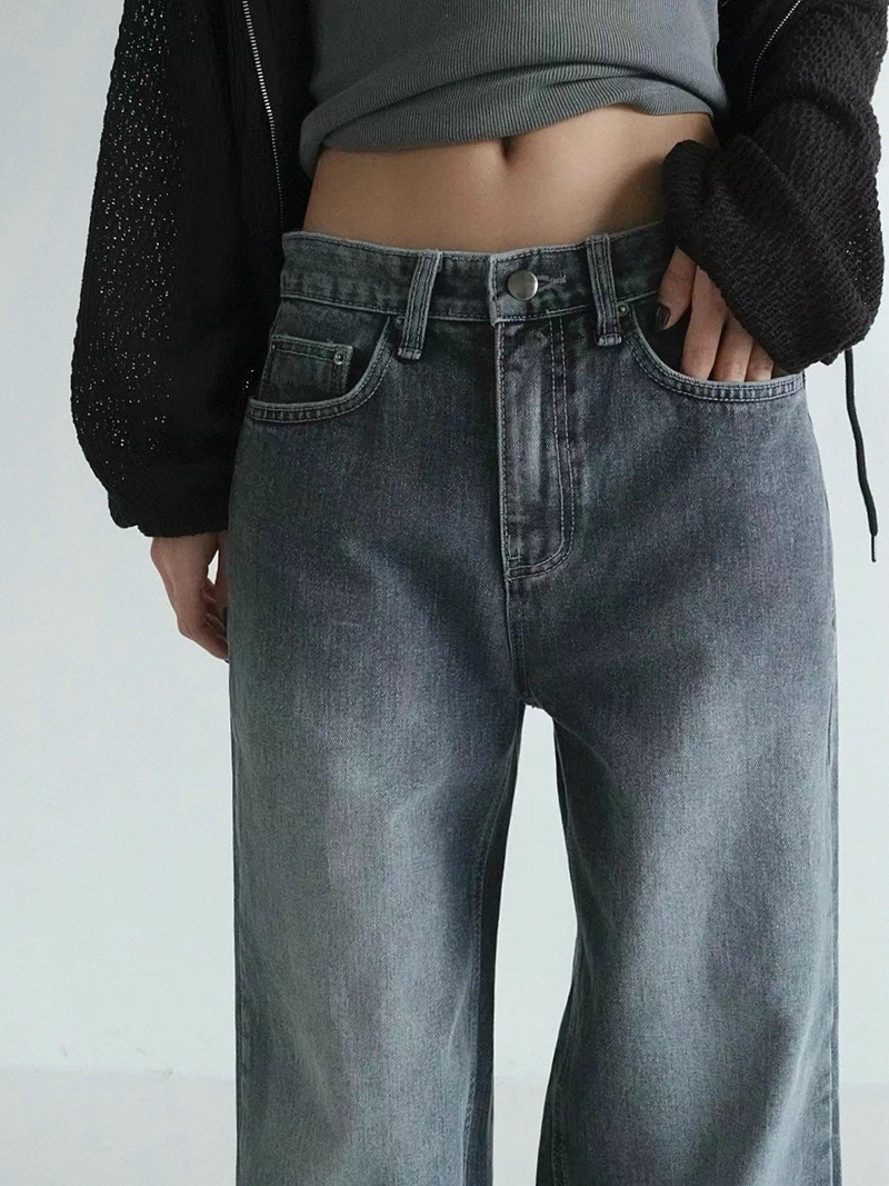 PUBLIC&CO GIRL韓國直郵東大門實拍女裝新品時尚牛仔褲PUBLIC&CO GIRL牛仔褲