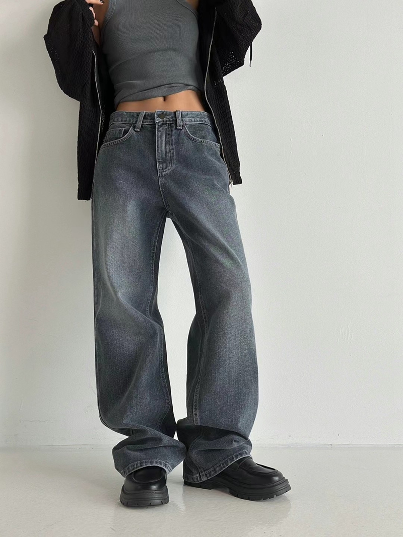 PUBLIC&CO GIRL韓國直郵東大門實拍女裝新品時尚牛仔褲PUBLIC&CO GIRL牛仔褲