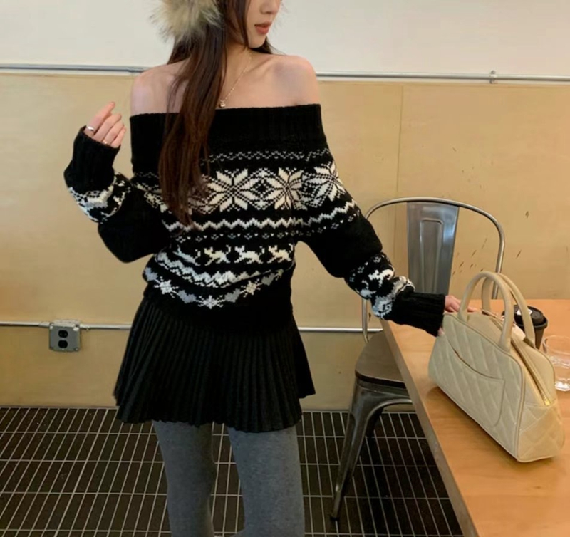 ETEMOY韓國直郵東大門實拍女裝新品休閑24秋冬職業時尚針織衫ETEMOY針織衫