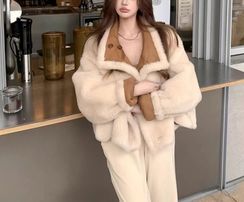 ETEMOY韓國直郵東大門代購女裝新品職業真品時尚短款大衣雙面ETEMOY短款大衣