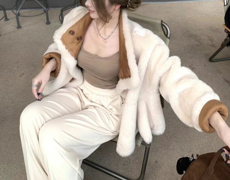 ETEMOY韓國直郵東大門代購女裝新品職業真品時尚短款大衣雙面ETEMOY短款大衣