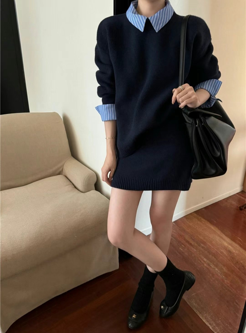 ETEMOY韓國直郵女裝新品休閑職業真品人氣24秋冬推薦連衣裙ETEMOY連衣裙