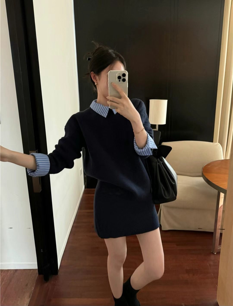 ETEMOY韓國直郵女裝新品休閑職業真品人氣24秋冬推薦連衣裙ETEMOY連衣裙圖色1