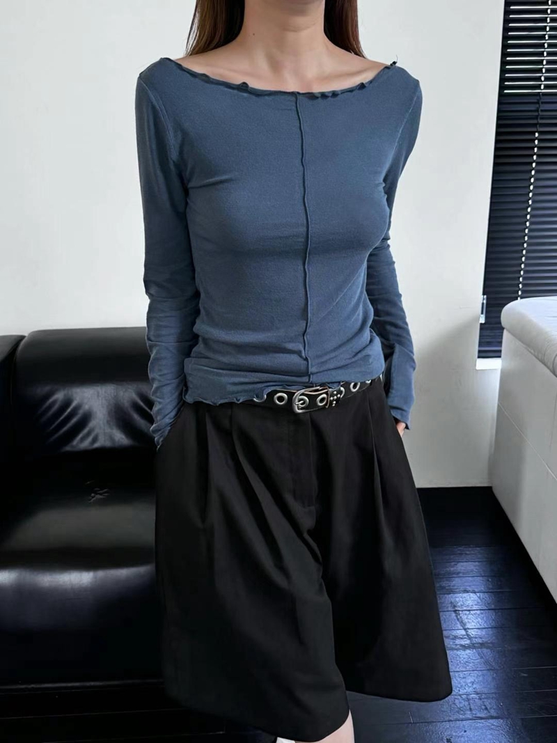 FAVOURED韓國直郵東大門代購女裝新品時尚真品人氣休閑長袖T恤FAVOURED長袖T恤