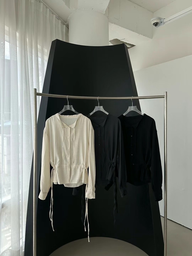 HWYL韓國直郵東大門實拍女裝新款休閑真品職業24秋冬襯衫蕾絲衫ELMU襯衫/蕾絲衫
