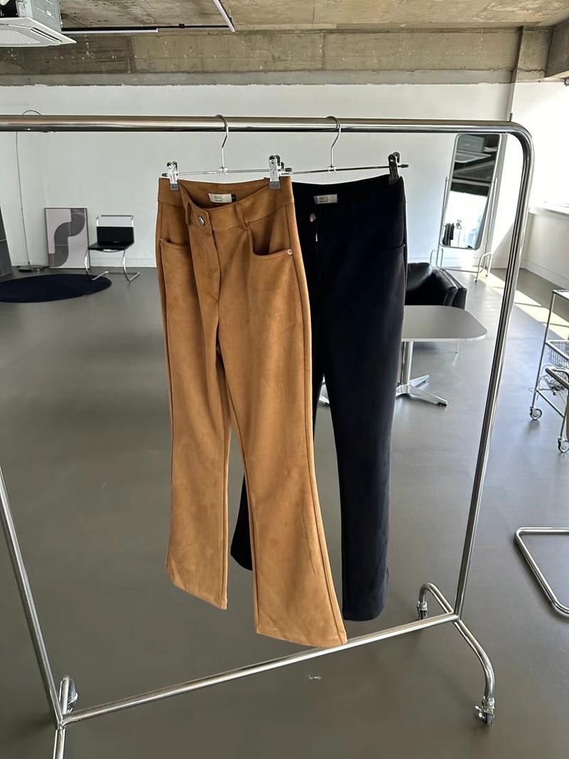 HWYL韓國直郵女裝新品24秋冬推薦時尚人氣熱賣真品職業休閑褲ELMU休閑褲圖色2左二色