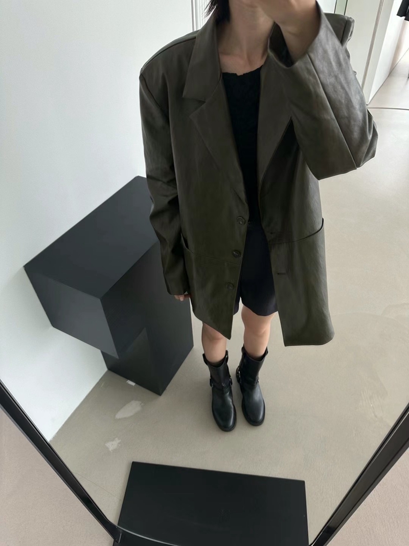 HWYL直郵韓國代購女裝新款時尚職業真品24秋冬熱賣推薦夾克ELMU夾克