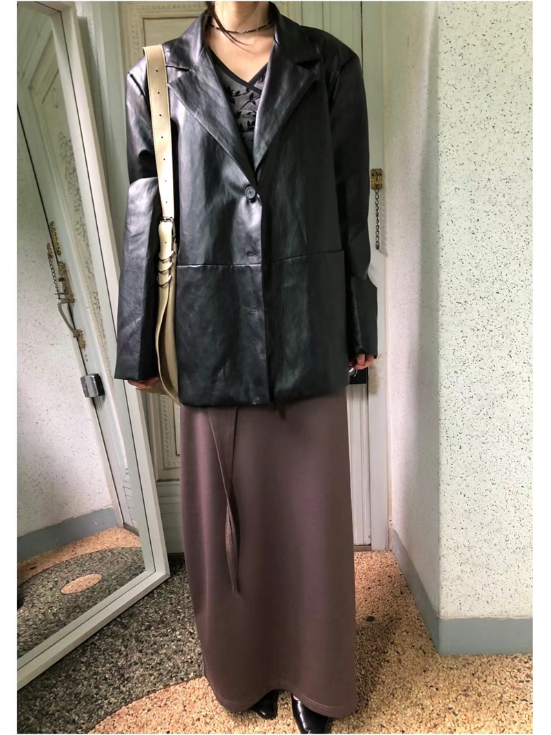 HWYL直郵韓國代購女裝新款時尚職業真品24秋冬熱賣推薦夾克ELMU夾克圖色2