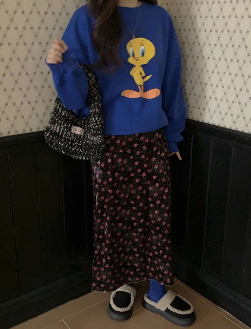 L_V_C韓國直郵東大門實拍女裝新款推薦熱賣休閑24秋冬真品衛衣L_V_C衛衣
