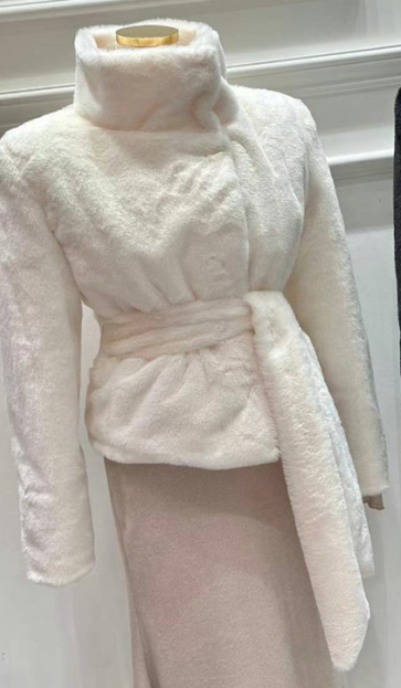 HEE SHOP韓國直郵女裝新款職業人氣時尚真品短款大衣含腰帶HEE SHOP短款大衣圖色1