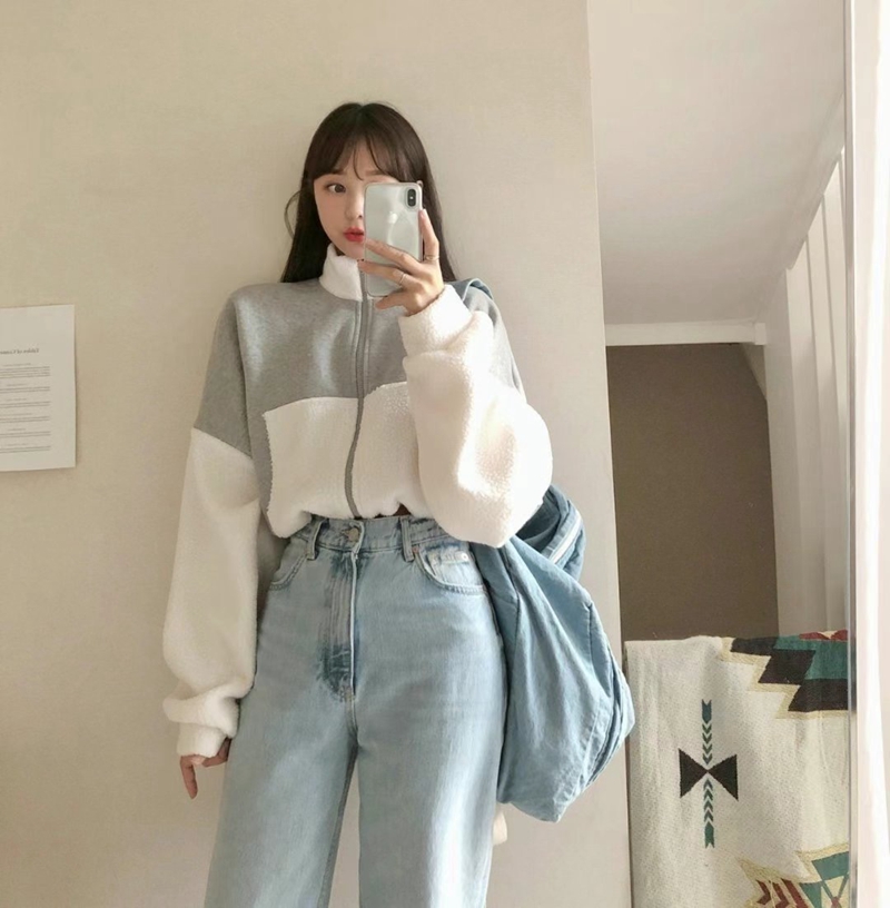 PUDDING直郵韓國代購女裝新款24秋冬休閑真品職業短款大衣拉鏈PUDDING短款大衣圖色1