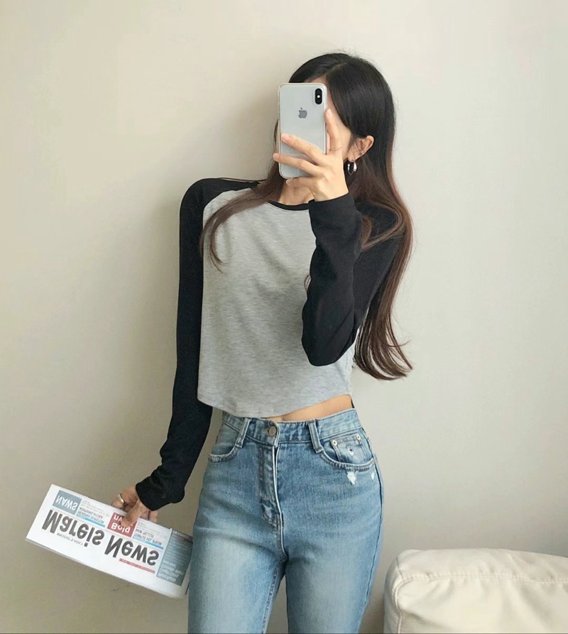 PUDDING韓國直郵女裝新款24秋冬時尚推薦熱賣真品人氣長袖T恤PUDDING長袖T恤