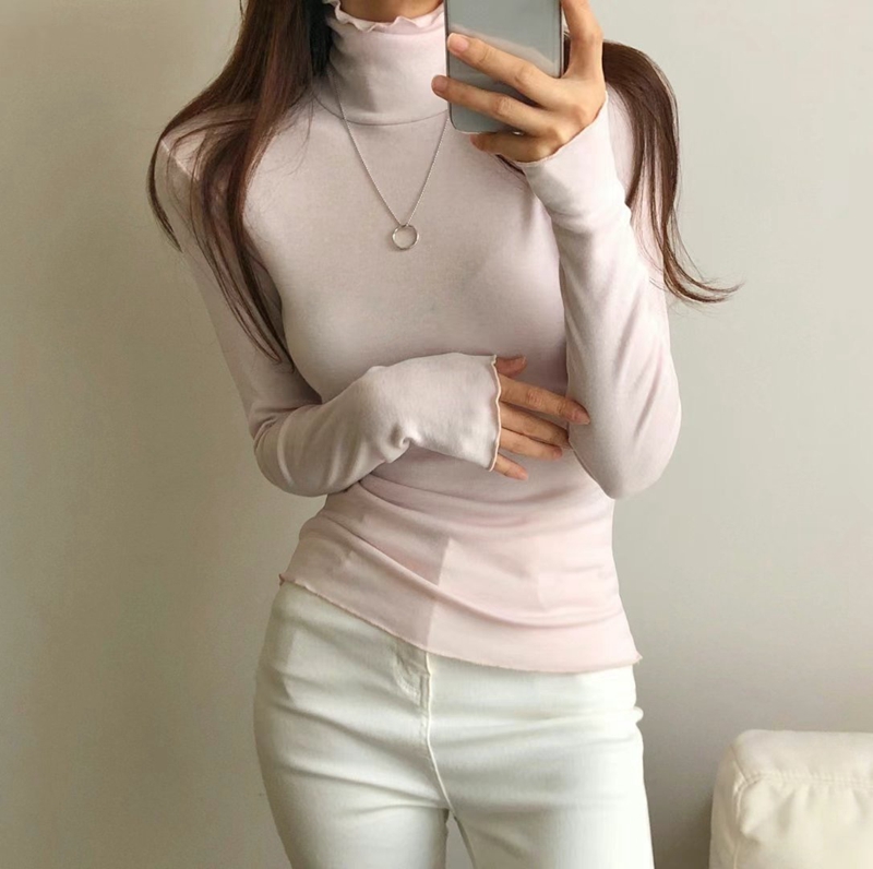 PUDDING直郵韓國代購女裝新款時尚真品24秋冬推薦休閑長袖T恤PUDDING長袖T恤