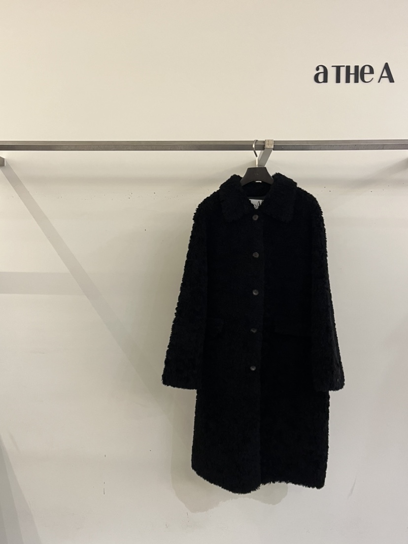 aTHeA直郵韓國代購女裝新品時尚熱賣職業真品人氣中長款大衣ATHEA中長款大衣