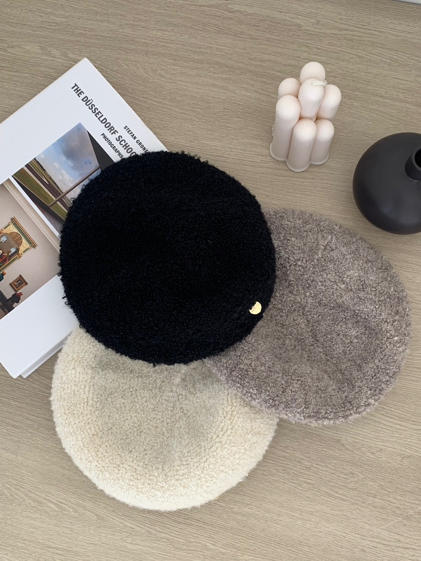 rou.tine韓國直郵東大門實拍女裝新款休閑人氣24秋冬職業帽子ANDYOUBROWN帽子