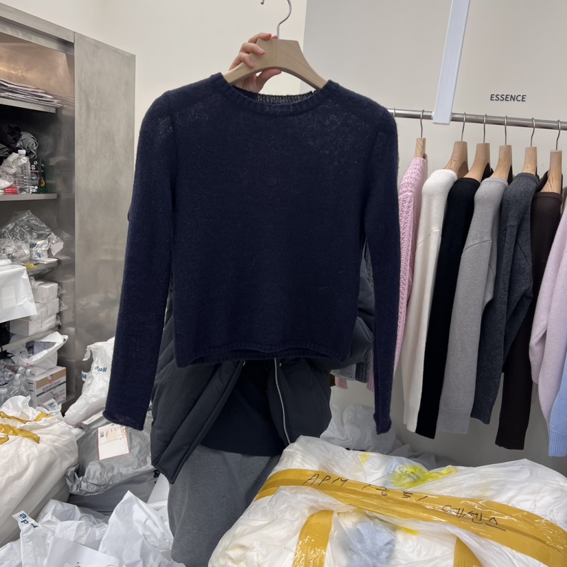 ESSENCE直郵韓國代購女裝新品時尚熱賣人氣休閑職業針織衫羊駝ESSENCE針織衫圖色3