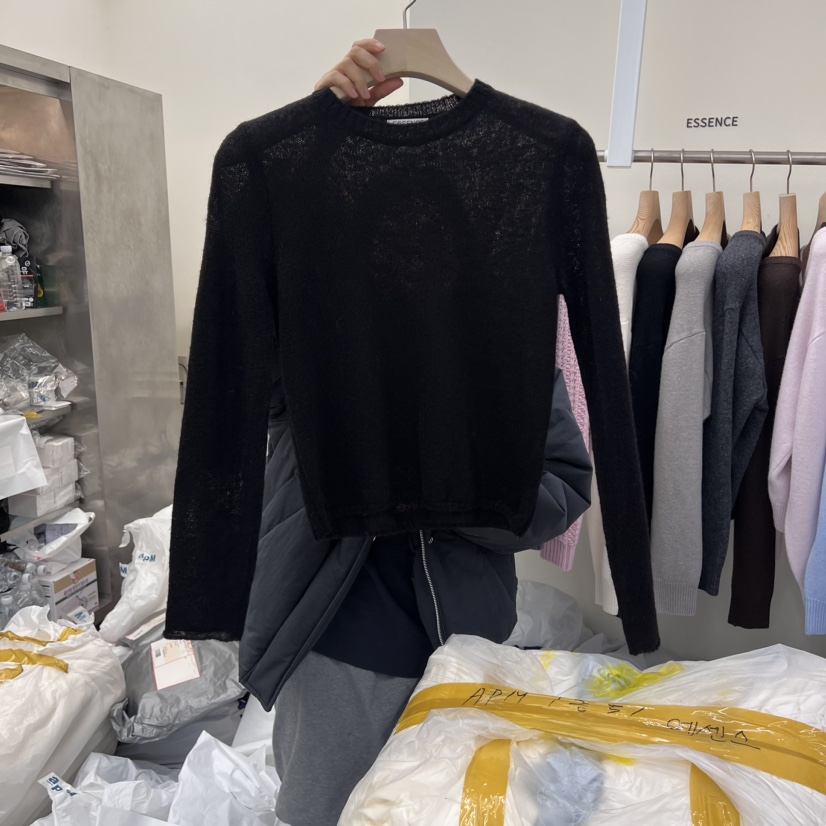 ESSENCE直郵韓國代購女裝新品時尚熱賣人氣休閑職業針織衫羊駝ESSENCE針織衫圖色4