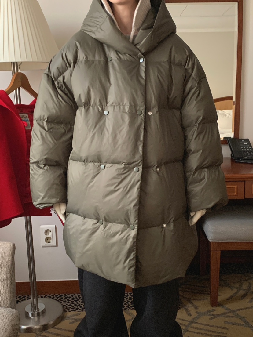 JKICHI韓國直郵東大門實拍女裝新品24秋冬熱賣短款羽絨服鴨絨EDIT短款羽絨服