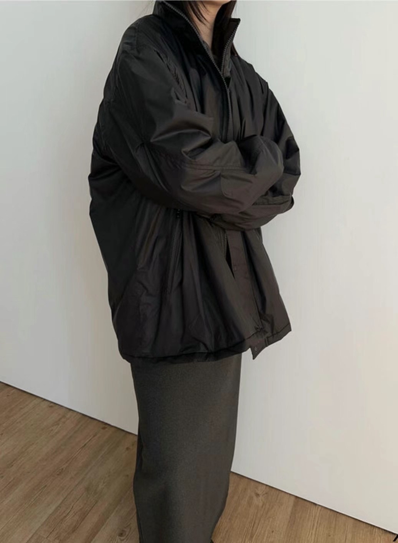 MUYBIEN韓國直郵東大門代購女裝新款時尚24秋冬熱賣短款大衣ONEAND短款大衣