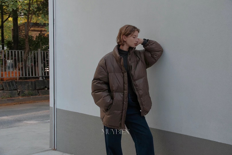 MUYBIEN直郵韓國代購女裝新品24秋冬時尚真品熱賣推薦短款棉服ONEAND短款棉服
