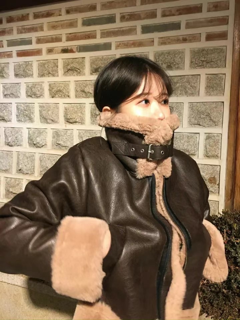 MUYBIEN韓國直郵東大門代購女裝新品職業休閑人氣推薦短款大衣ONEAND短款大衣