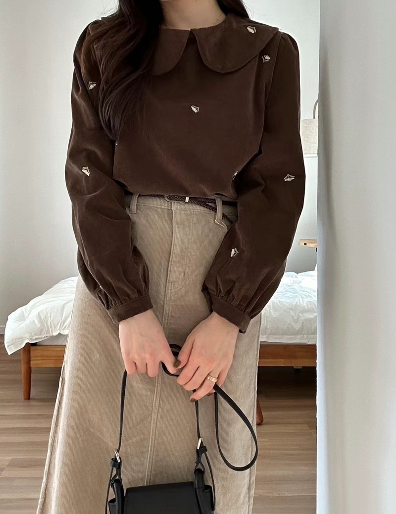 JNE直郵韓國代購女裝新款真品職業熱賣推薦人氣休閑襯衫蕾絲衫JNE襯衫/蕾絲衫圖色2