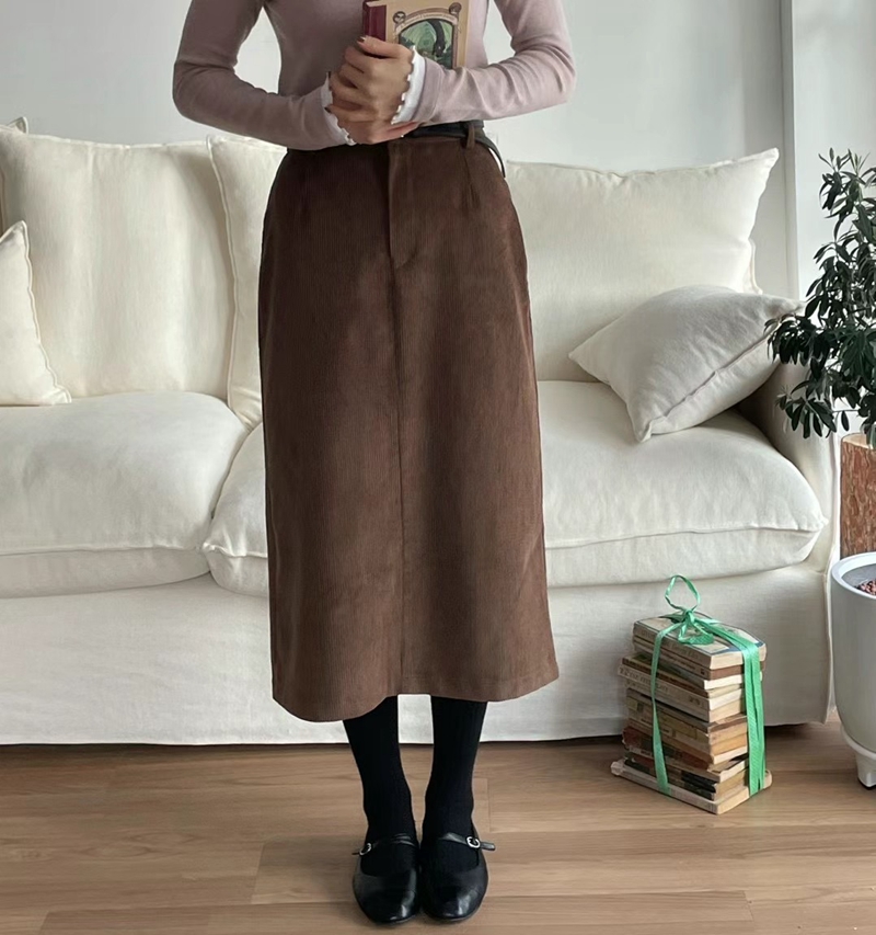 JNE韓國直郵女裝新款24秋冬職業時尚人氣推薦休閑半身裙中短裙JNE半身裙/中短裙