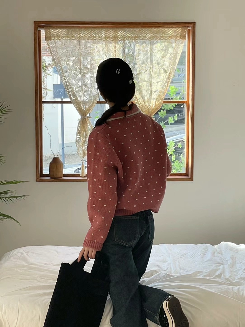 JNE韓國直郵女裝新款24秋冬人氣時尚職業休閑真品針織衫開衫JNE針織衫