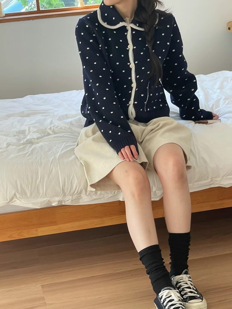 JNE韓國直郵女裝新款24秋冬人氣時尚職業休閑真品針織衫開衫JNE針織衫