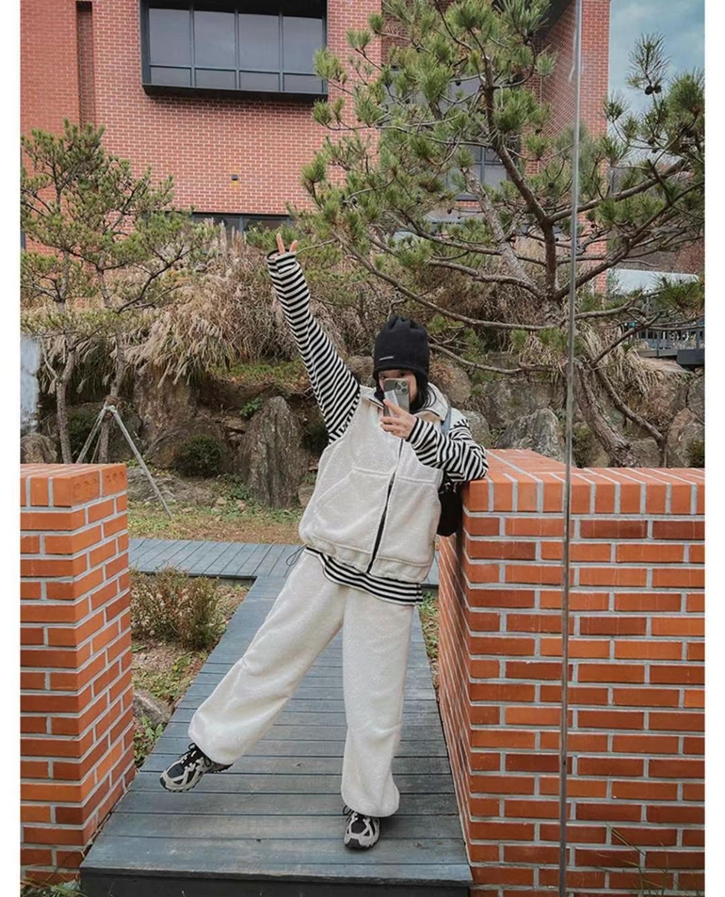 ANDYWARHOL直郵韓國代購女裝新品推薦24秋冬職業真品休閑套裝ANDYWARHOL套裝圖色2