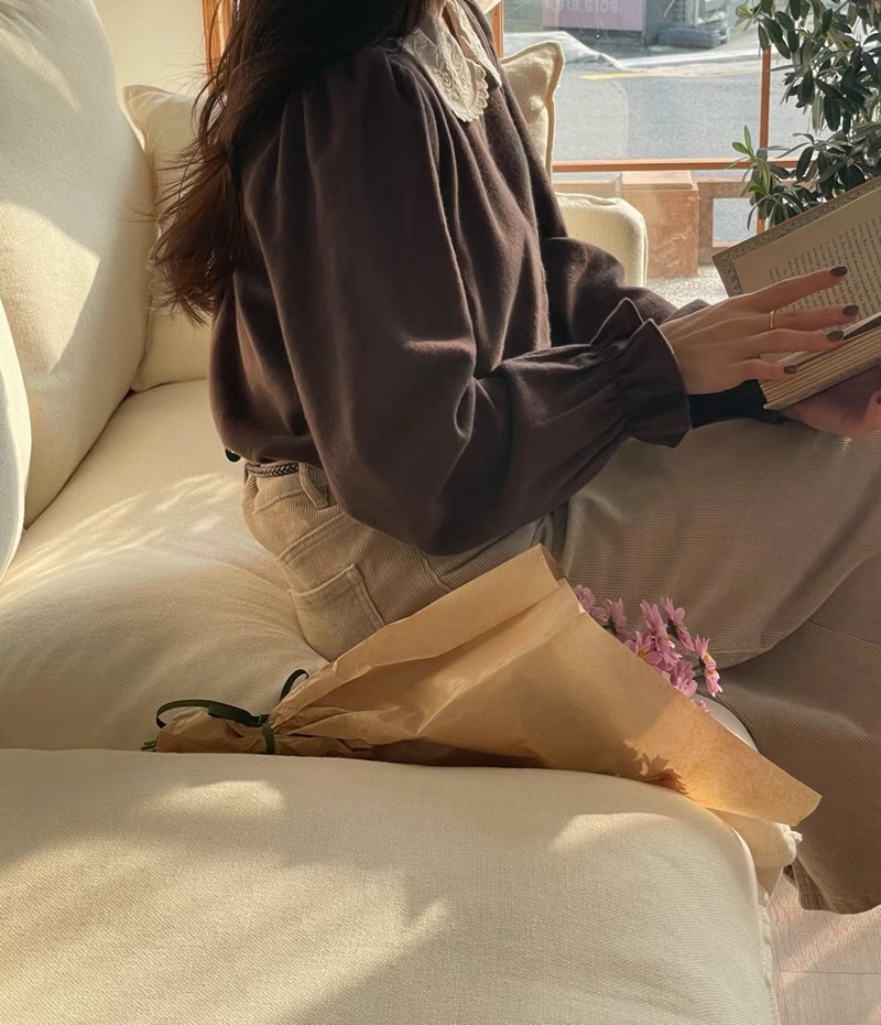 JNE直郵韓國代購女裝新品人氣職業時尚推薦休閑24秋冬襯衫蕾絲衫JNE襯衫/蕾絲衫