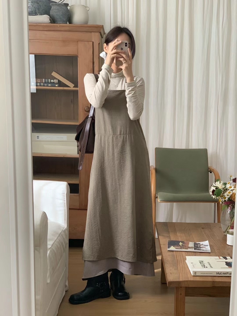 NATTY韓國直郵女裝新品職業人氣時尚真品推薦24秋冬休閑連衣裙NATTY連衣裙