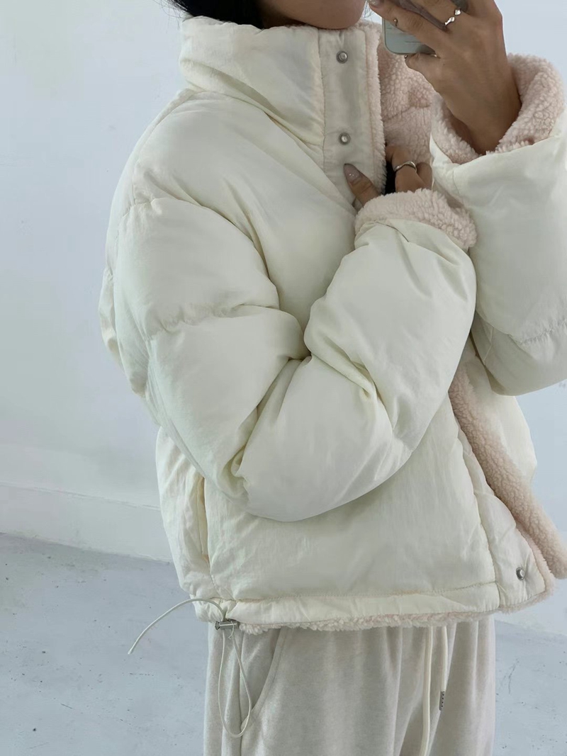 CHEMI韓國直郵東大門代購女裝新品24秋冬人氣真品熱賣短款棉服SECOND OTHER短款棉服