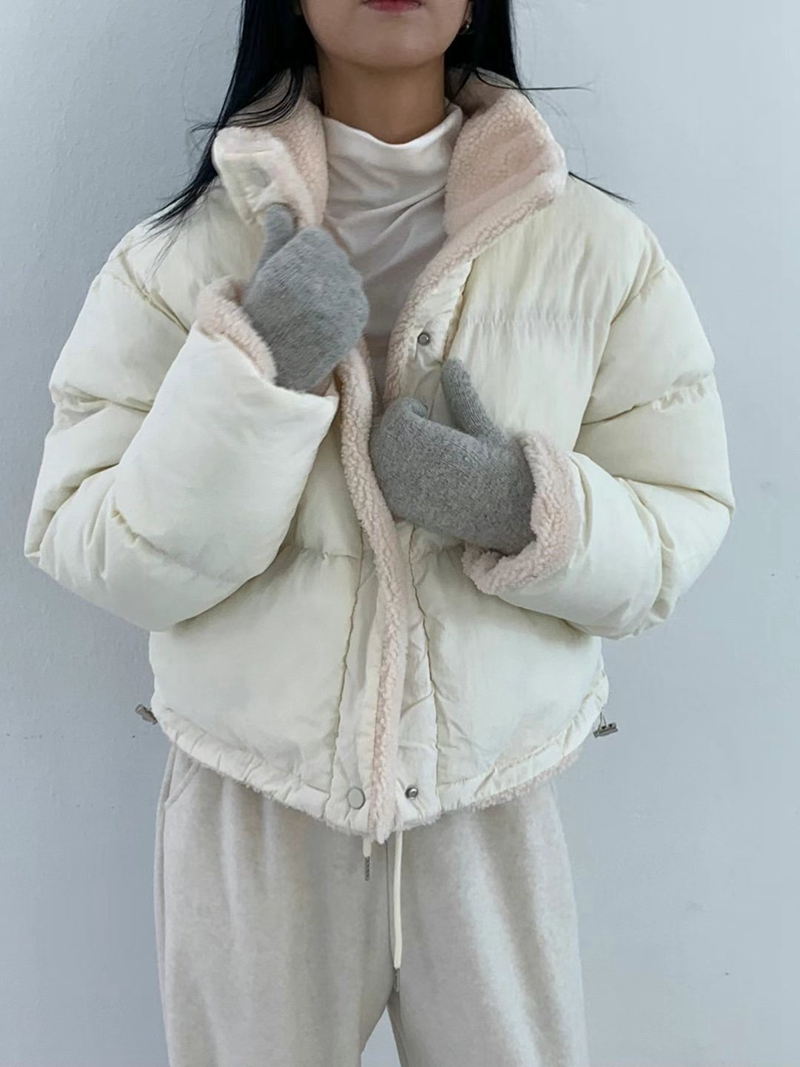 CHEMI韓國直郵東大門代購女裝新品24秋冬人氣真品熱賣短款棉服SECOND OTHER短款棉服