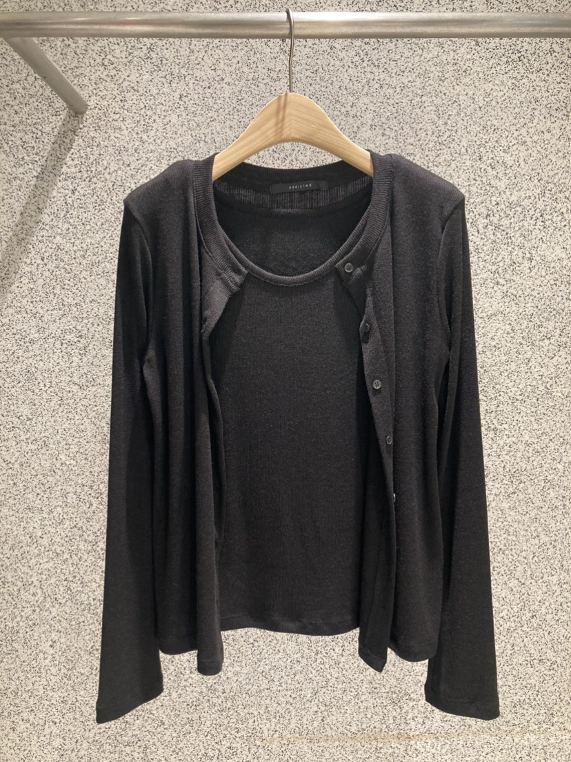 Addicted韓國直郵女裝新品熱賣時尚人氣24秋冬休閑套裝開衫ADDICTED套裝圖色5
