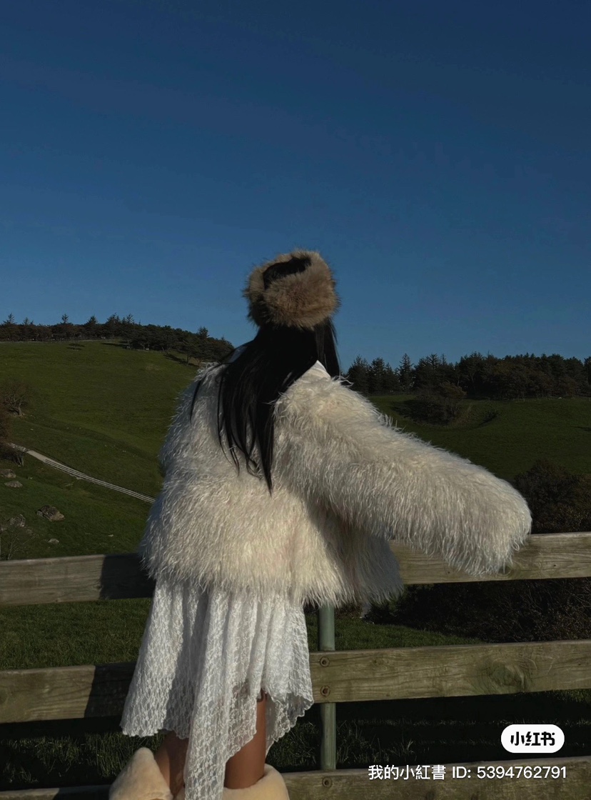 ABBEYLEE直郵韓國代購女裝新款休閑人氣推薦真品熱賣夾克毛皮ABBEYLEE夾克