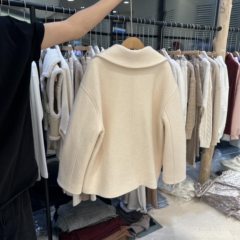 Copiner直郵韓國代購女裝新品推薦24秋冬人氣真品時尚短款大衣COPINER短款大衣