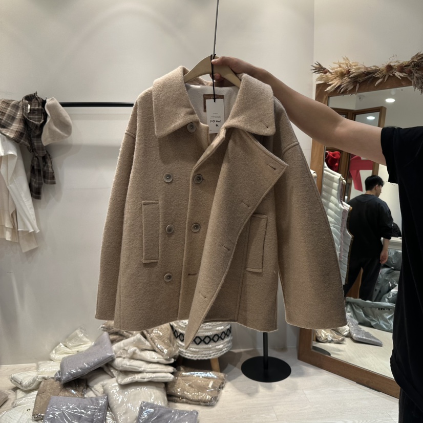 Copiner直郵韓國代購女裝新品推薦24秋冬人氣真品時尚短款大衣COPINER短款大衣圖色3