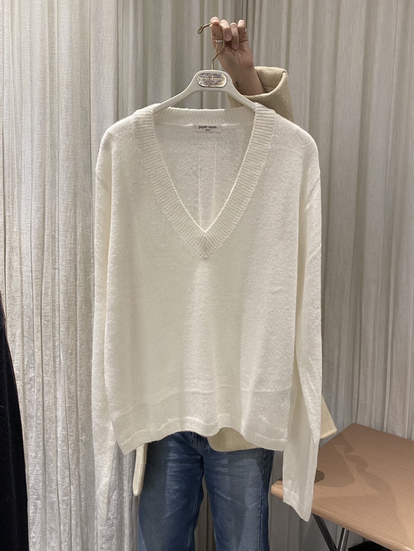 paper moon韓國直郵女裝新品熱賣時尚職業真品針織衫羊駝毛paper moon針織衫圖色4