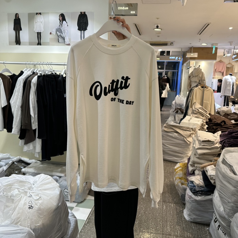 OihEum韓國直郵東大門代購女裝新款時尚休閑真品職業長袖T恤OihEum長袖T恤