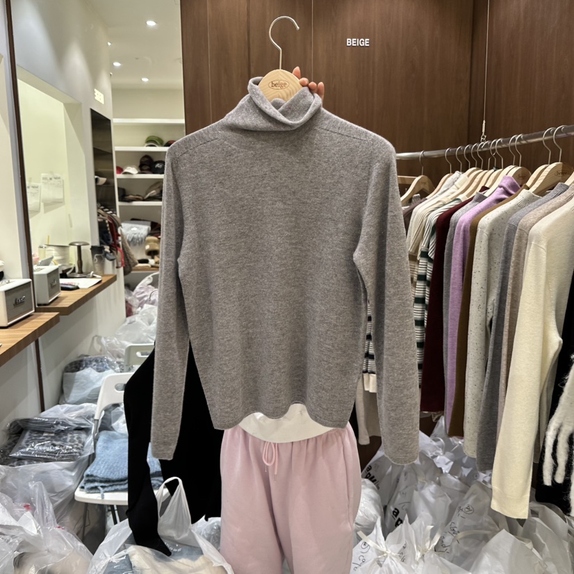 JOSH&J直郵韓國代購女裝新品真品24秋冬推薦人氣針織衫BEIGE.SEOUL針織衫
