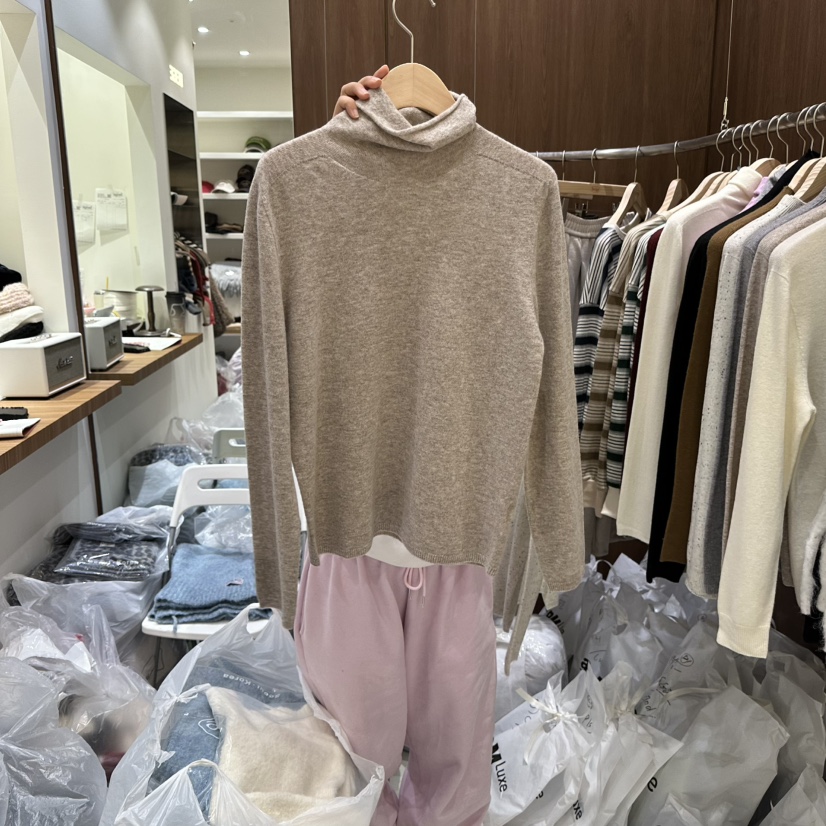 JOSH&J直郵韓國代購女裝新品真品24秋冬推薦人氣針織衫BEIGE.SEOUL針織衫圖色4
