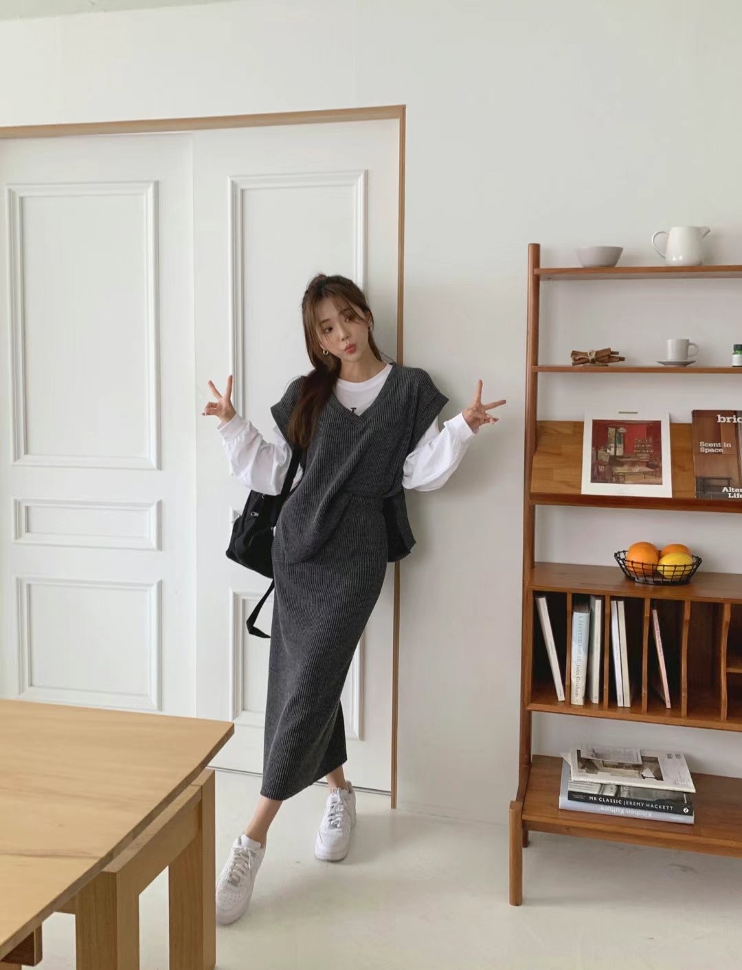 LOSTILE韓國直郵女裝新品時尚休閑真品人氣24秋冬熱賣職業套裝THE ZOA套裝