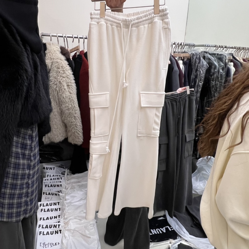 Flaunt韓國直郵東大門實拍女裝新款真品人氣休閑褲工裝褲加絨FLAUNT休閑褲圖色1