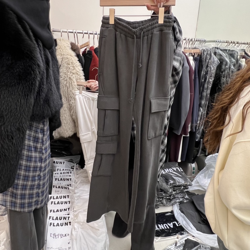 Flaunt韓國直郵東大門實拍女裝新款真品人氣休閑褲工裝褲加絨FLAUNT休閑褲圖色2