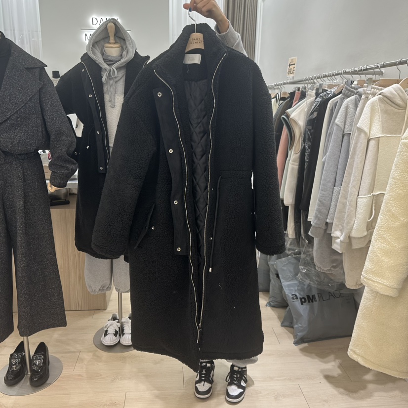 DAILY MOMENT韓國直郵女裝新品真品人氣熱賣時尚中長款大衣DAILY MOMENT中長款大衣圖色2