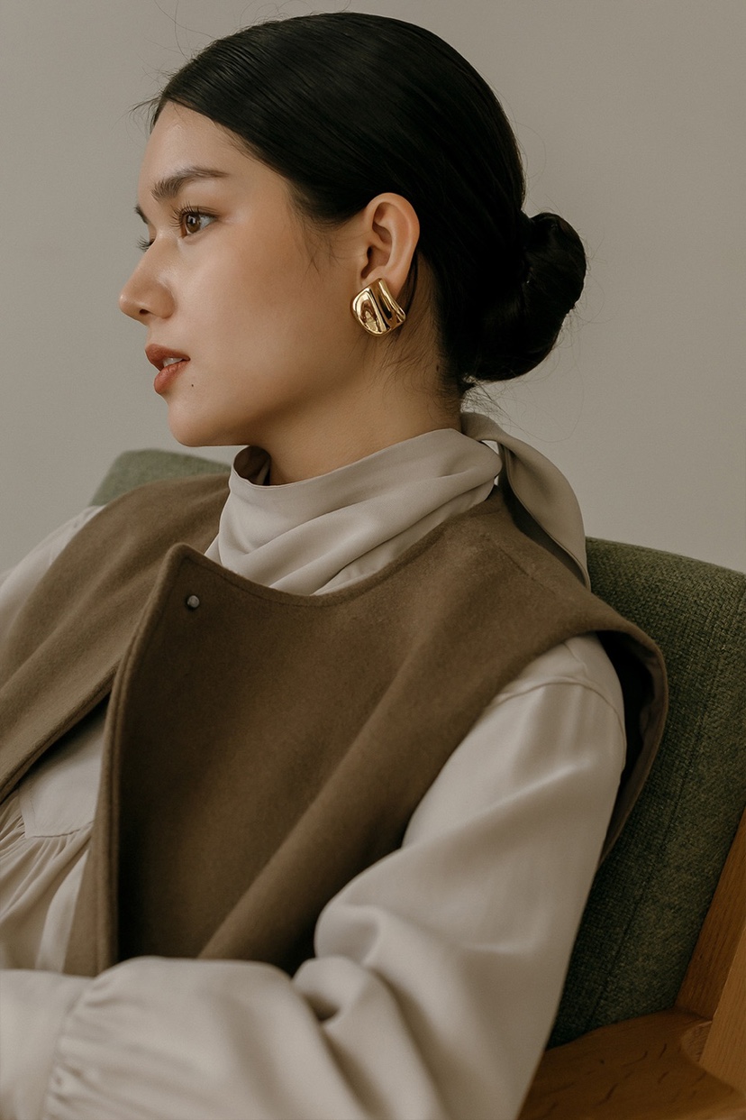 rou.tine直郵韓國代購女裝新款休閑熱賣24秋冬時尚襯衫蕾絲衫ROU.TINE襯衫/蕾絲衫